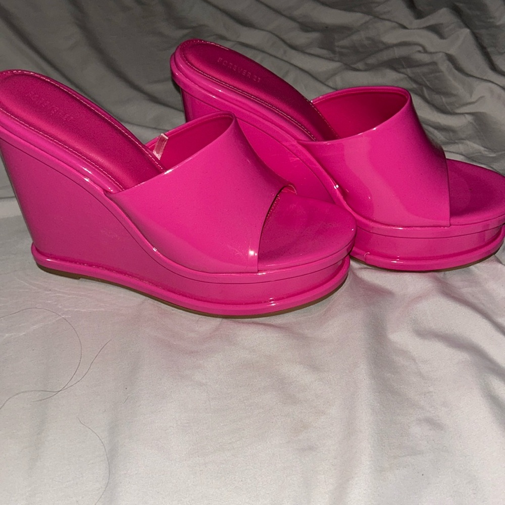 Hot Pink Wedges